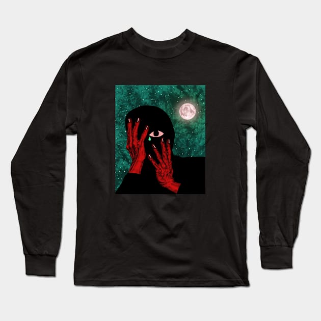 DARK NIGHT OF THE SOUL Long Sleeve T-Shirt by OLIVER HASSELL